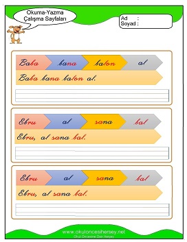 B sesi Çalışma Sayfaları